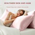 thumbnail image 4 of THXSILK Hyaluronic Acid(HA) Silk Pillowcase for Hair and Skin, 22 Momme Mulberry Silk Pillowcase with Hidden Zipper, Both Side 100% Pure 6A+ Mulberry Silk, King Size(20"X36"), Charming Pink, 4 of 7