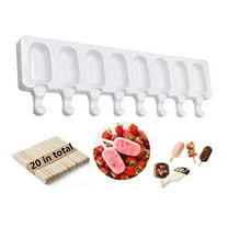 Openpig Popsicle Silicone Mold Reusable Food Grade Frozen Ice Cream Candy Dessert Cakesicle Moulds Ice Lolly Chocolate Molds for Baking Cake