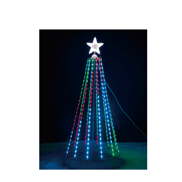 Holiday Time 6`rgb Cone Tree
