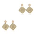 thumbnail image 1 of Qarigey Pendientes clásicos occidentales Estilo bohemio Joyería delicada Cuadrilátero blanco Cuadrilátero blanco 2piezas, 1 of 6