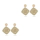 thumbnail image 1 of Qarigey Pendientes clásicos occidentales Estilo bohemio Joyería delicada Cuadrilátero blanco Cuadrilátero blanco 2piezas, 1 of 6