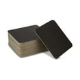 thumbnail image 3 of MT Products Black Drink Coasters 4" - Square Cardboard Coasters - Pack of 50, 3 of 7