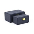 thumbnail image 5 of Sable Set of 2 Boxes with Gold Handles - Navy Blue, 5 of 10