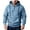 Sky Blue, variant on Mens Hoodies Casual Half-Zip Hoodie Sweatshirt With Drawstring Hood Front Pockets Long Sleeve Pullover Soft Cotton Blend,Size S-2XL