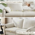thumbnail image 3 of Loveseat Sofa,60" Chenille Sofa Love Seat Couch Upholstered Couch for Living Room,Beige, 3 of 7