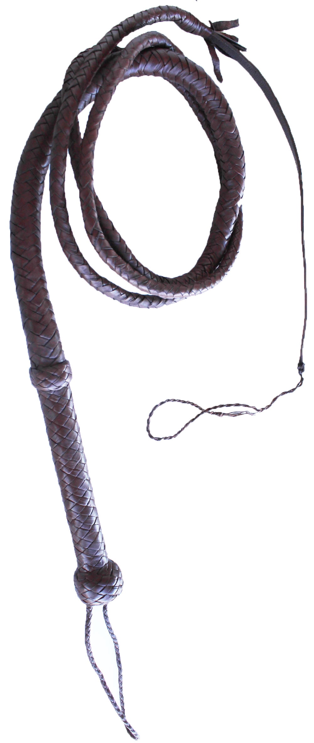 Snake whip 12 Plait Leather  bullwhip Self Defence whip 2 Foot to 8 Foot 