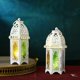 thumbnail image 4 of Candelabros de metal para el Palacio EID Mubarak, lámpara de hierro para festivales musulmanes islámicos con paneles de vidrio transparente, decoración para Ramadán, F, 4 of 5