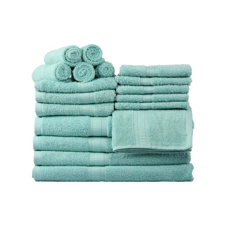 Mainstays Basic 20 Piece Bath Towel and Rug Set Walmart