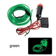 thumbnail image 2 of relayinert Car Interior Lighting LED Strip Car LED Wire Rope Tube Line flexible Neon Light Car Decor Light green 1Set, 2 of 6