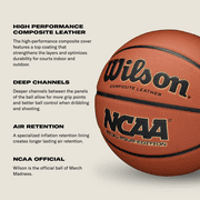 Wilson NCAA Final Four Indoor/Outdoor Basketball - Brown, Size 7 - 29.5