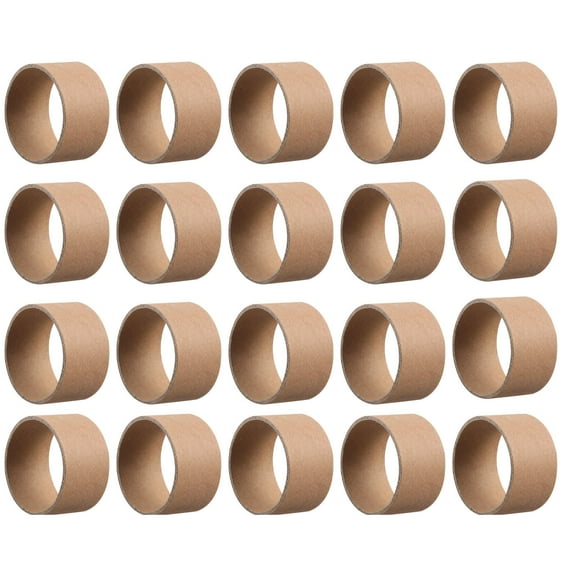 FRCOLOR 20Set Cardboard Cylinders Brown Paper DIY Craft Base Material for Classroom