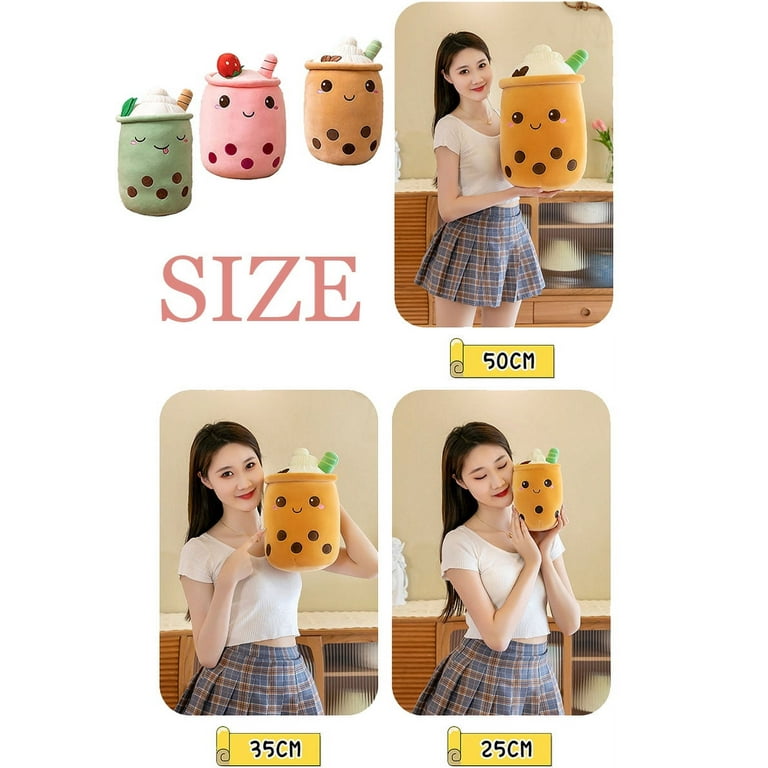 Cute Boba Tea Plush Stuffed Bubble Tea Plushie Cartoon Soft