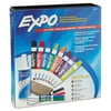 New Expo Low-Odor Dry Erase Marker, Eraser & Cleaner, Chisel/Fine, 12/Set , Each
