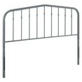 thumbnail image 1 of Modway Lennon Tête de Lit Réglable Moderne Style Ferme en Métal, Grand Lit, Gris, 1 of 4