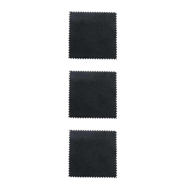 Monstrate 100 piezas cuadradas de plata y oro, paño de limpieza y pulido, anillo reutilizable de doble cara, mantenimiento de , negro Type1 NO1