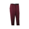 thumbnail image 2 of Men INSERCH 2pc Walking Leisure Suit Shirt Pants Set Short Sleeves 9356 Burgundy, 2 of 7