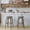 Gray, variant on S-HOME Swivel Bar Stools Set Of 2, Fabric Upholstered 30 Inch Height, Ideal For Restaurants And Home Use