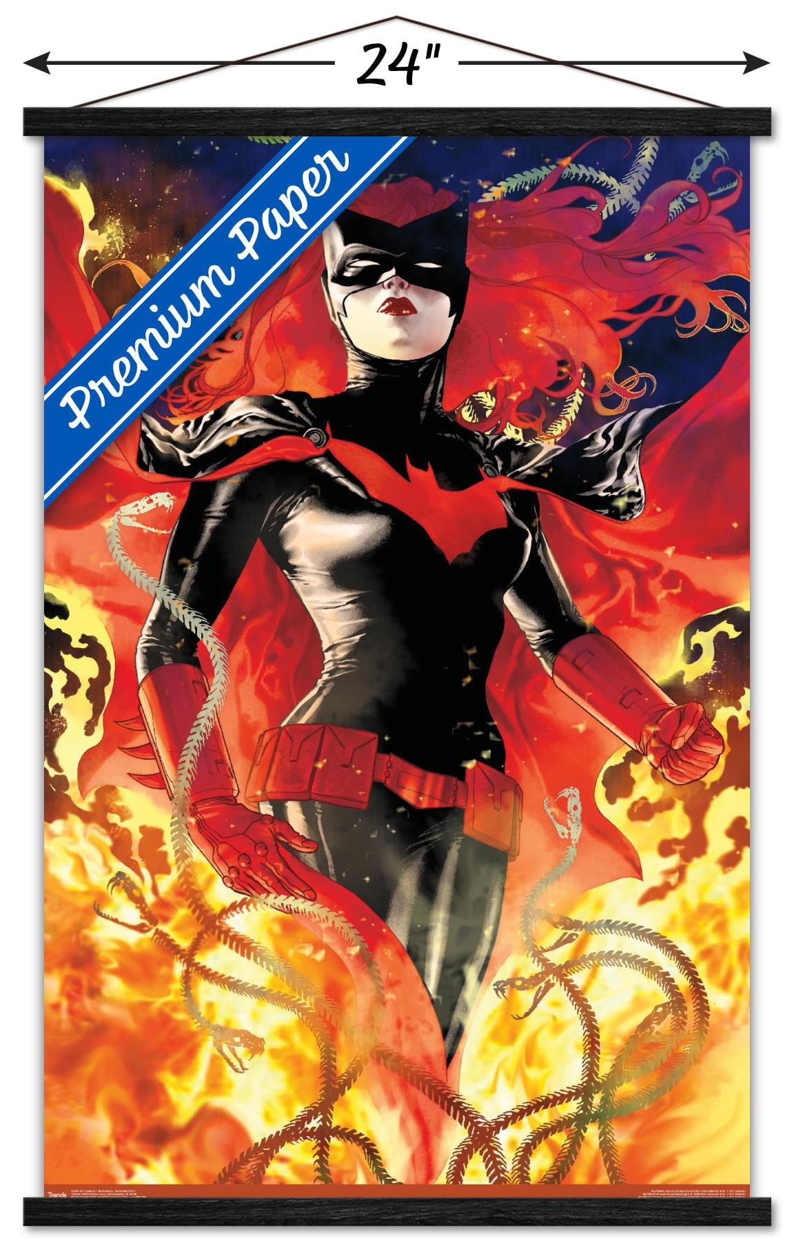 DC Comics - Batwoman - Batwoman #17 Wall Poster with Wooden Magnetic Frame, 22.375" x 34"