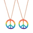 thumbnail image 1 of Miangastore 2 Pcs Pendentif Collier Charme de Paix Coloré Pendentif Collier d'Halloween, 1 of 8
