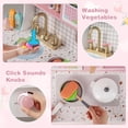 thumbnail image 5 of OLAKIDS Kids Kitchen Playset, Toddler Wooden Kitchen Pretend Cooking Toy Set with Coffee Maker Ice Machine Dishwasher Microwave Storage Cabinet, Simulation Play Kitchen for Boys Girls 3+, 5 of 9