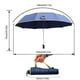 thumbnail image 5 of Paraguas grande compacto de gran tamaño con doble capa, ventilado, resistente al viento y al agua, para mujeres y hombres, 5 of 8