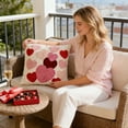 thumbnail image 4 of ChicYu Valentine's Day Heart Embroidered Pillow Covers Exquisite Stitched Cushion Cases Romantic Decorative Pillow Protectors for Sofa Bedroom Home Holiday Decor, 4 of 7