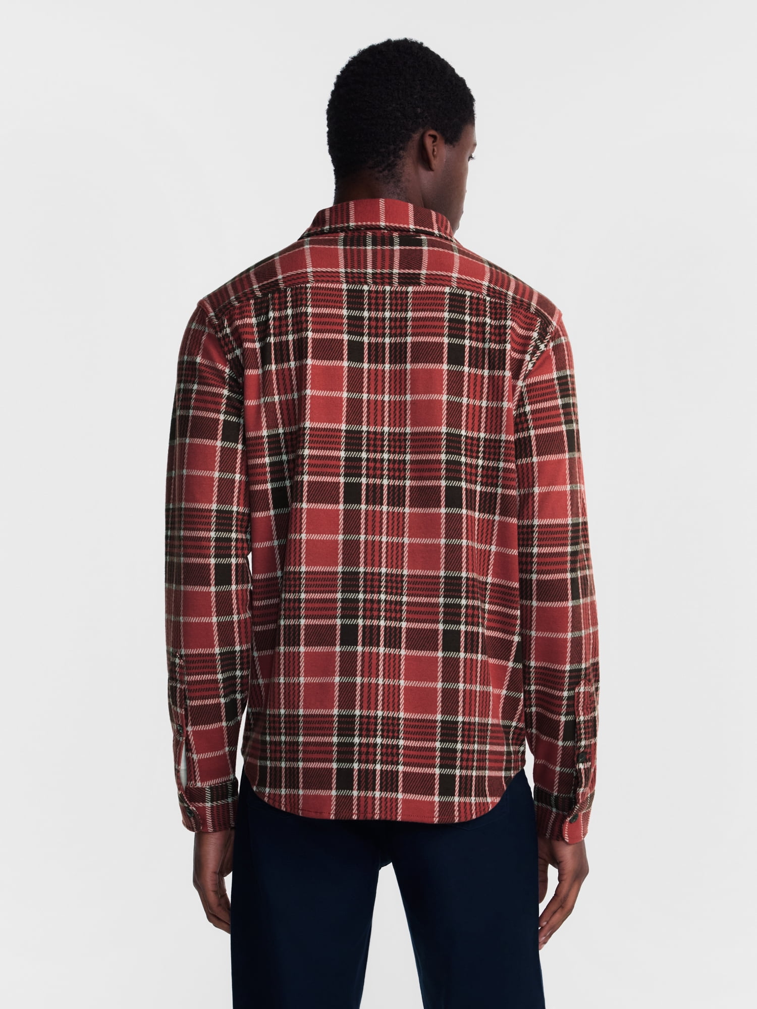 George Men's Knit Overshirt with Long Sleeves, Sizes XS-4XLT