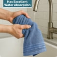 thumbnail image 6 of Casa Platino 100% Cotton Hand Towels for Bathroom - 4 Piece Set (16" x 28"), Ultra Soft and Highly Absorbent Hand Towels for Bathroom, Hotel & Spa, Perfect Bathroom Hand Towels for Daily Use - Allure, 6 of 8