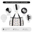 thumbnail image 4 of Easygdp Dachshund Dog Puppy Bolsa de Gimnasio, Bolsa de Viaje Duffel, Bolsa de Fin de Semana con Compartimentos, Bolsa de Mano para Noche, 4 of 7