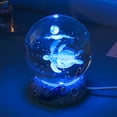 thumbnail image 3 of Bsvklp Cristal Tallada en 3D Nocturna Enchufe USB Adorno (tortuga Marina), 3 of 6