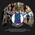 thumbnail image 7 of Daiia Purple and Green Glitter Printed Men's Quick Dry Fit Muscle Tank Top Slim-Fit Tank Workout Tank Top Lightweight Sports Tank Top-Large, 7 of 7