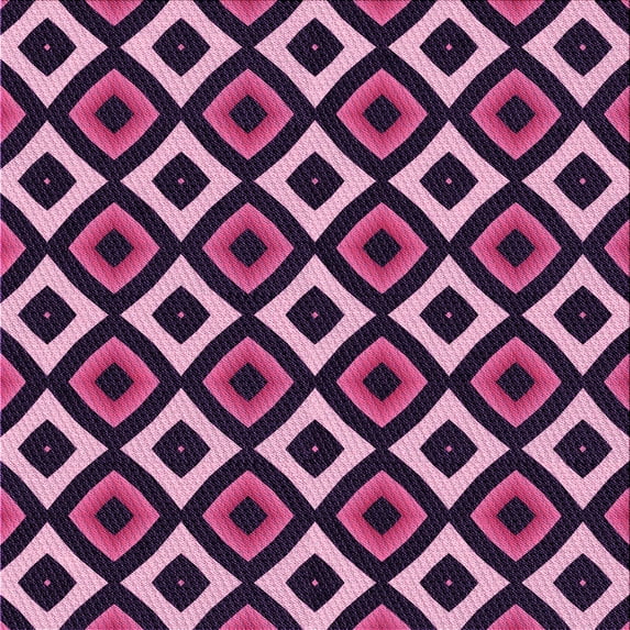 Ahgly Company Indoor Square Patterned Orchid Purple Area Rugs, 7' Square