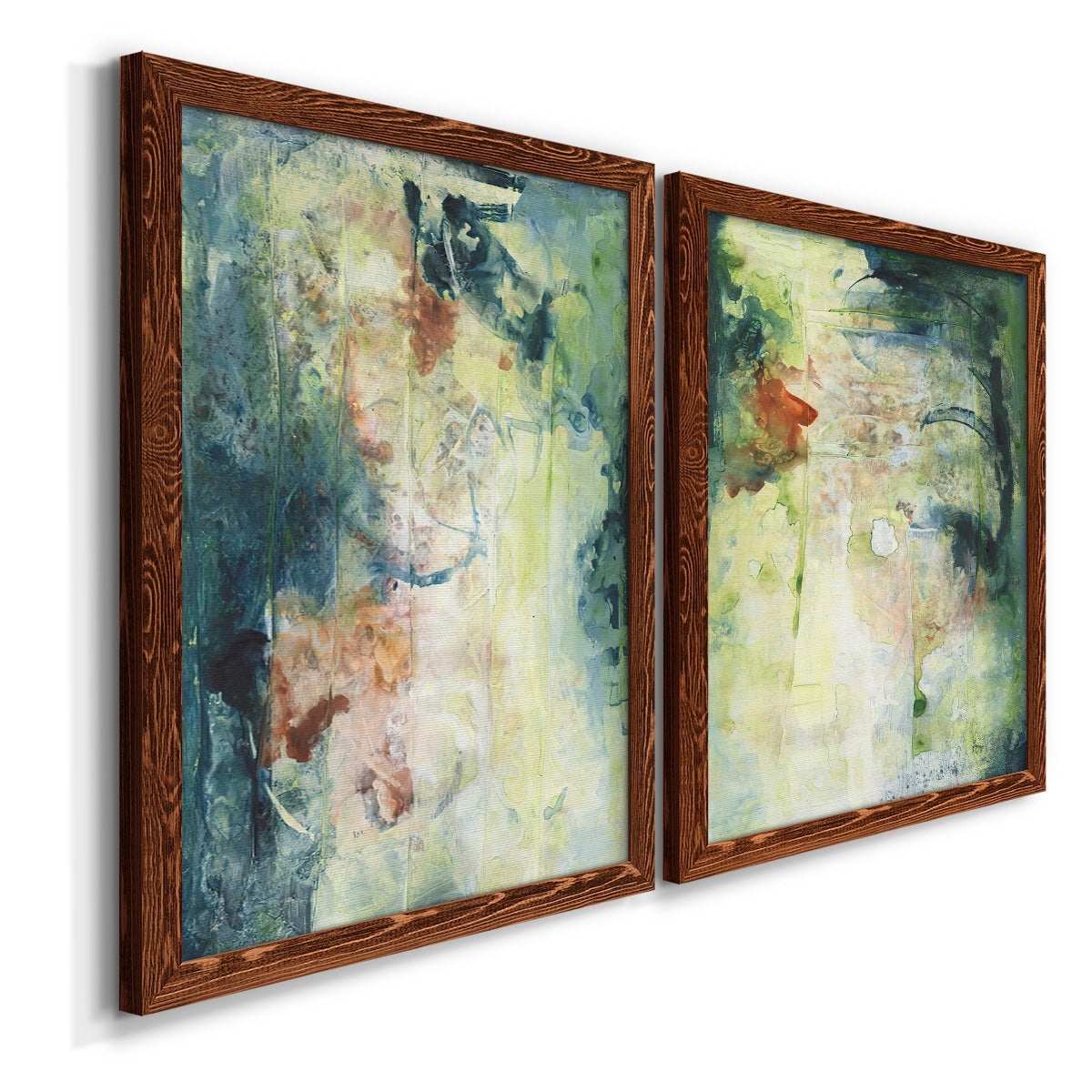 Nature's Elements I - Premium Framed Canvas 2 Piece Set - Ready to Hang