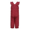 thumbnail image 3 of Disney Clothes Baby Girls 2-Piece Overall Set – Long Sleeve Top with Suspender Romper Minnie, Pooh, Bambi & Marie (Newborn–Infant), 3 of 7