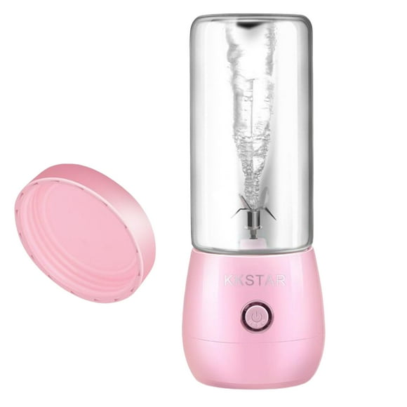 Licuadora portátil personal USB 400 ml Sunnimix mini licuadora cuchillas para alimentos para bebé viaje gimnasio Rosa exprimidor portátil para el hogar