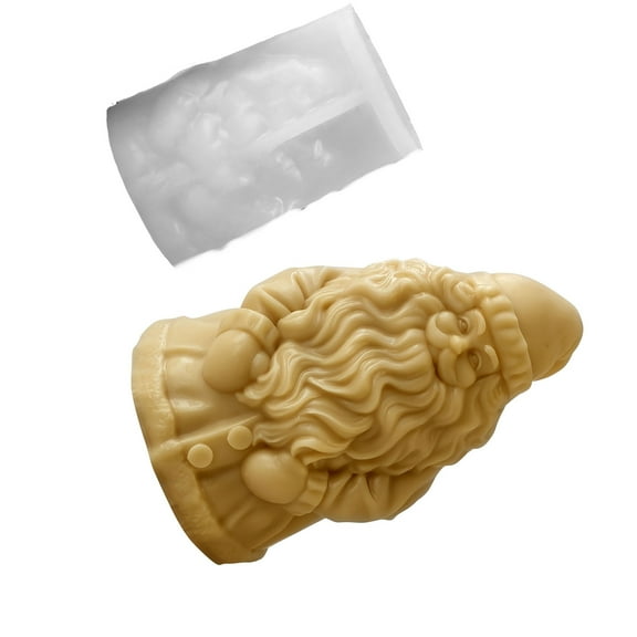 Christmas Santa Silicone Mold, Resin Casting for Soap & Valentines Home Decor