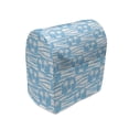 thumbnail image 1 of Tropical Stand Mixer Cover, Cool Exotic Summer Pattern with Palm Trees and Wavy Bubbly Squares, Kitchen Appliance Organizer Bag Cover with Pockets, 5 Quarts, Deep Sky Blue and White, by Ambesonne, 1 of 4