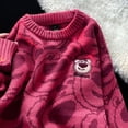 thumbnail image 1 of Disney Toy Story3 Lotso suéter Kawaii Y2k, suéter de punto para mujer, Tops cálidos de otoño e invierno, Sudadera con capucha holgada, estilo coreano para niñas2SG Deng Xun unisex, 1 of 2