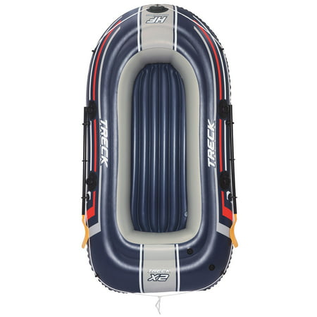 Bestway Hydro Force Treck X2 Inflatable Fishing River Water Boat Raft with (Best Way To Remove Water Spots From Car)