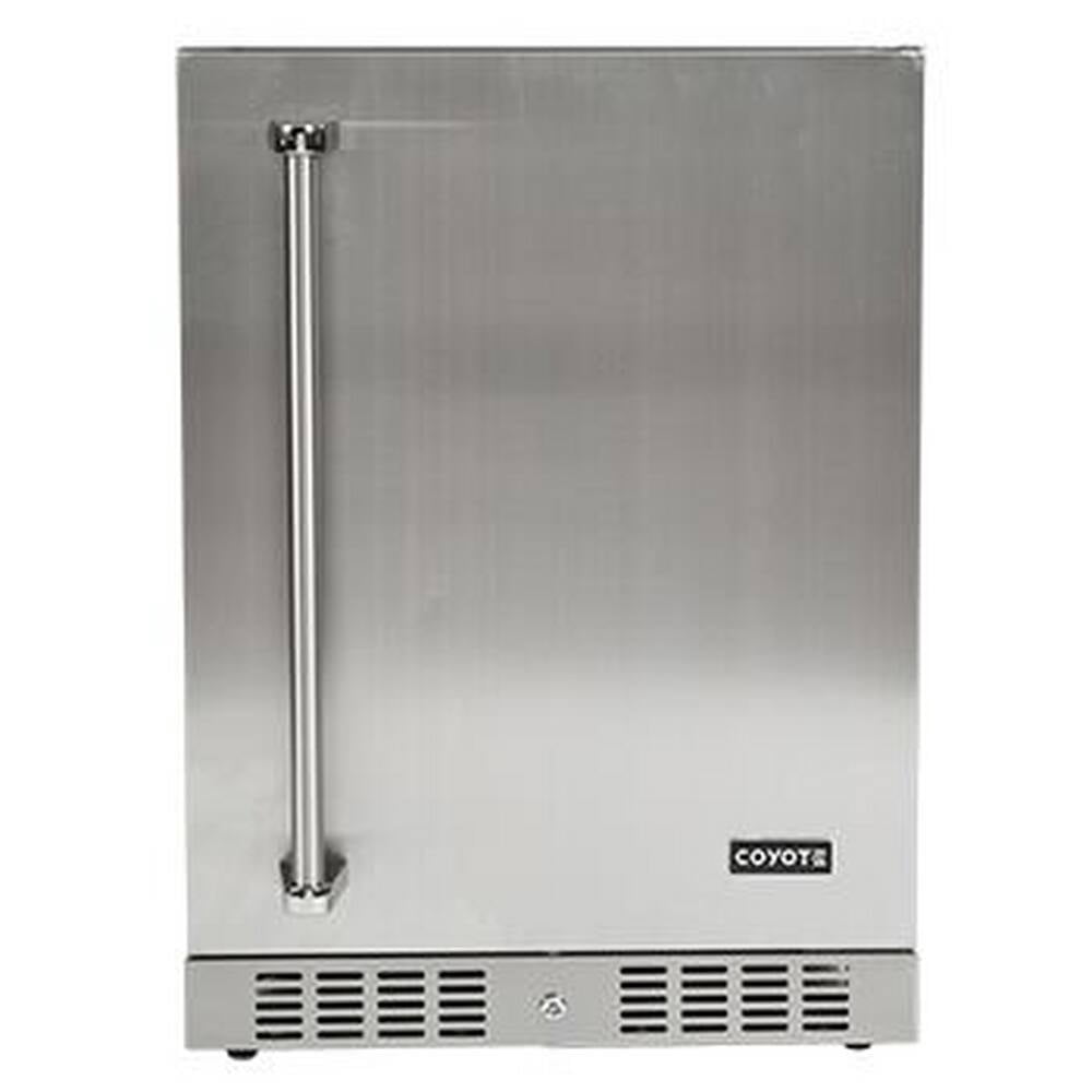Coyote 24-Inch 5.5 Cu. Ft. Left Hinge Outdoor Rated Compact Refrigerator - C1BIR24-L
