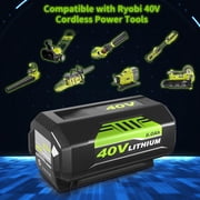 40 Volt 8.0Ah OP40601 Replacement for Ryobi 40V Lithium-ion Battery OP4050 OP4040