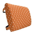 thumbnail image 1 of Starfish Lumbar Pillow, Doodle Style Aquarium Animals Pattern on Abstract Orange Background Exotic Fauna, Soft Back Cushion Office Chairs with Adjustable Straps, 14" x 13", Orange White, by Ambesonne, 1 of 7