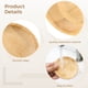 thumbnail image 4 of 10 piezas de adornos para copas de vino, platos de charcutería para copas de vino de palisandro, posavasos con cubierta para copas de vino, tablas de charcutería de vidrio de madera para fiestas, bare, 4 of 6