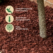 GroundSmart Red Rubber Mulch, 1.5 Cu Ft