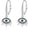 Evil Eye-Silver, variant on Evil Eye Hamsa Hand Earrings Stud 18K Gold Plated Sterling Silver Dangle Drop Jewelry for Women