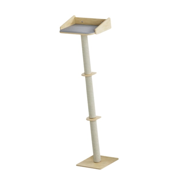 Rascador para gatos con cama, estantes para gatos, alto para trepar, centro de actividades para descansar, escalar y observar gatos de interior