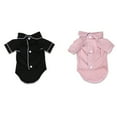 thumbnail image 5 of Dog Cat Pajamas Coat, Elastic Skin-friendly Soft Cotton Long Sleeve Warm Two Button Lapel Design Pet Clothes Costume for Puppy Kitten Daily Wear, 5 of 8