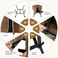 thumbnail image 4 of Gymax Lazy Sofa Chair Accent Leisure Armchair w/ Folding Footrest & Storage Pocket Brown, 4 of 10