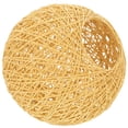 thumbnail image 1 of BRIGHTFUFU Woven Rattan Lamp Shade for Pendant Light, 5.9 Inch Light Coffee Ceiling Shade, Decorative Protector for Bedroom, Living Room, Restaurant, Boho Style, 1 of 5