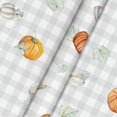 thumbnail image 4 of Fall Tablecloth 60x60 Inch Round, Thanksgiving Autumn Harvest Watercolor Pumpkins Blue Buffalo Plaid Table Cover for Party Picnic Dinner Decor, 4 of 6